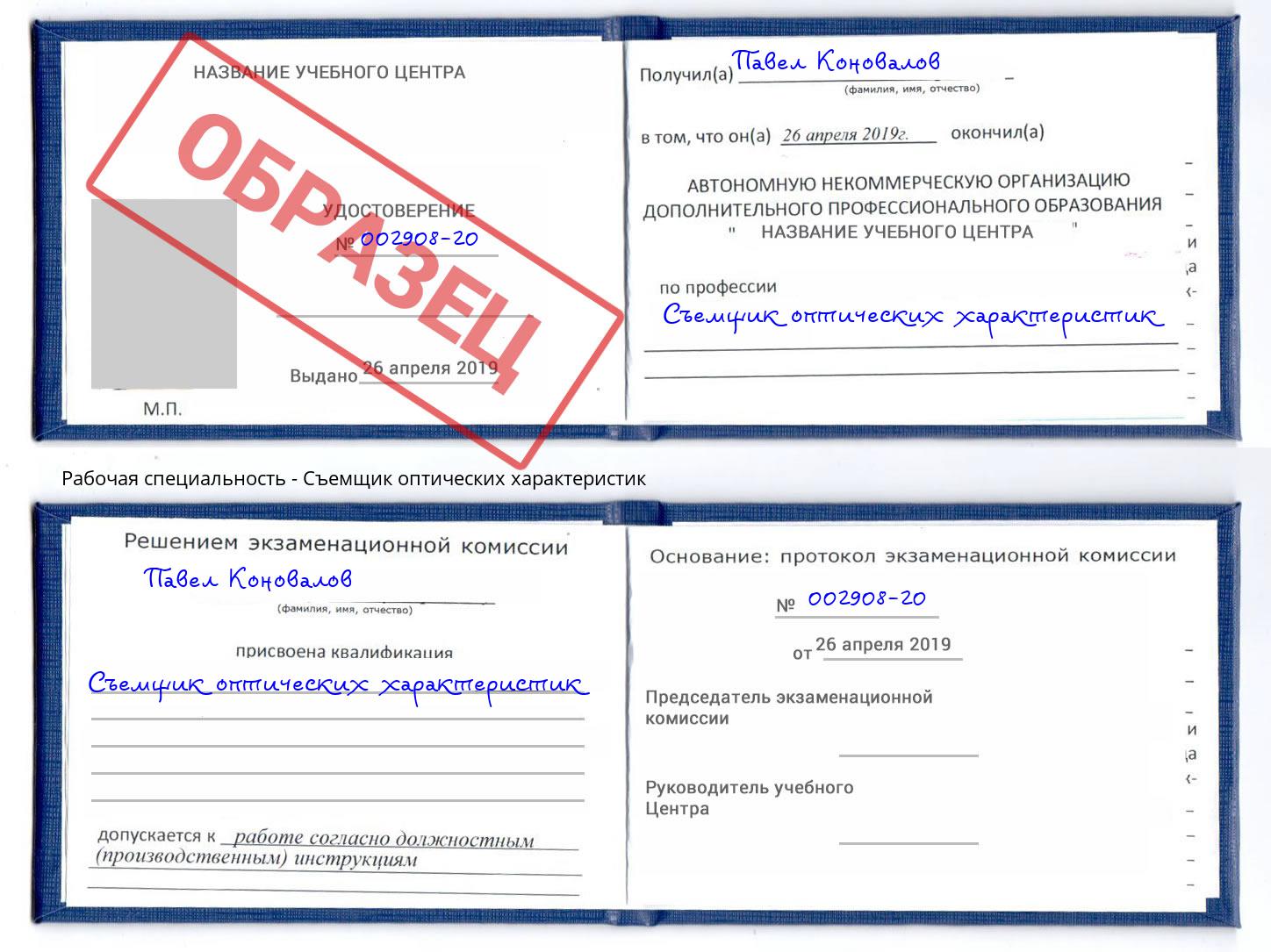 Съемщик оптических характеристик Новокубанск