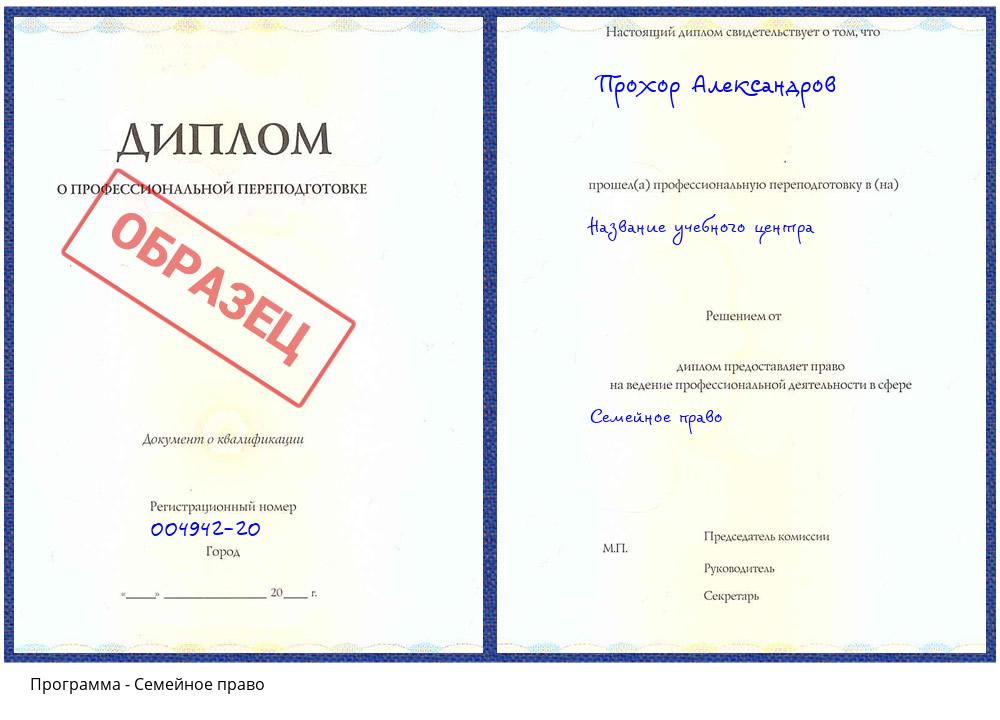Семейное право Новокубанск